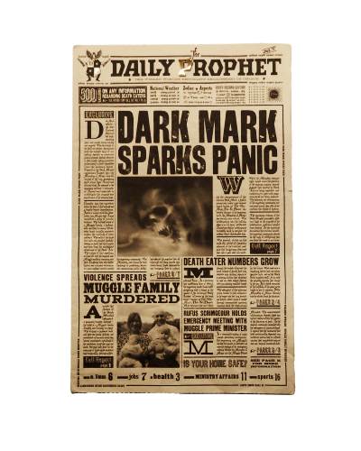 Harry Potter Death Eater Newspaper The Daily Prophet